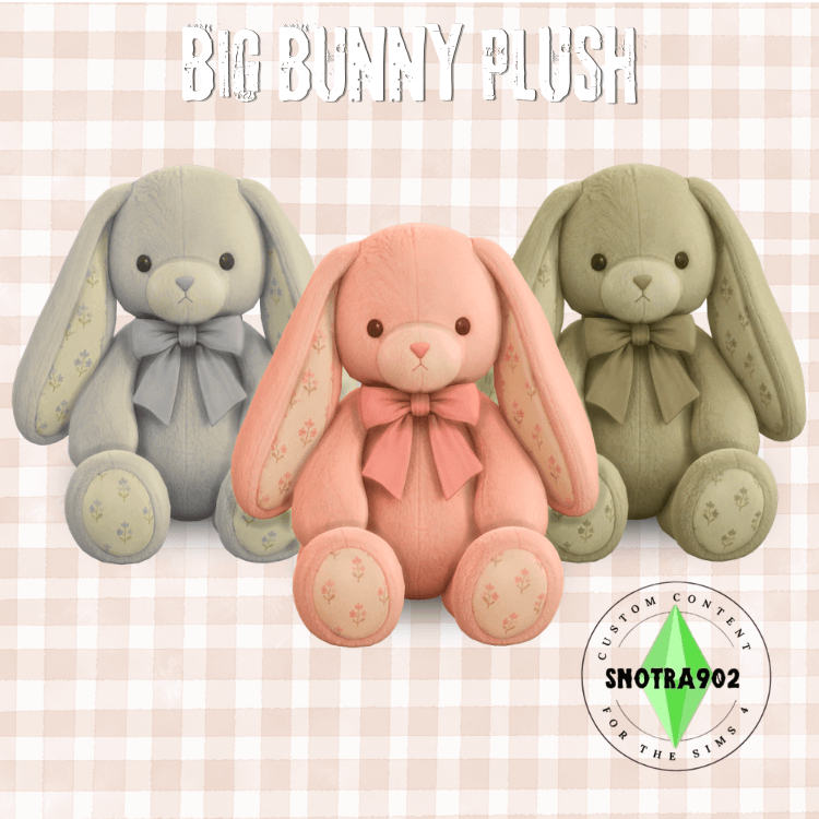Null Plush Big Bunny Plush - The Sims 4 Build / Buy - CurseForge