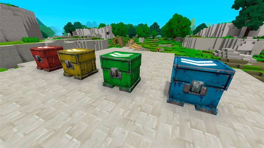 Organizer chests colors