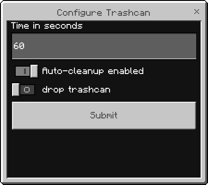 Automatic Trashcan - Minecraft Bedrock Addons - CurseForge