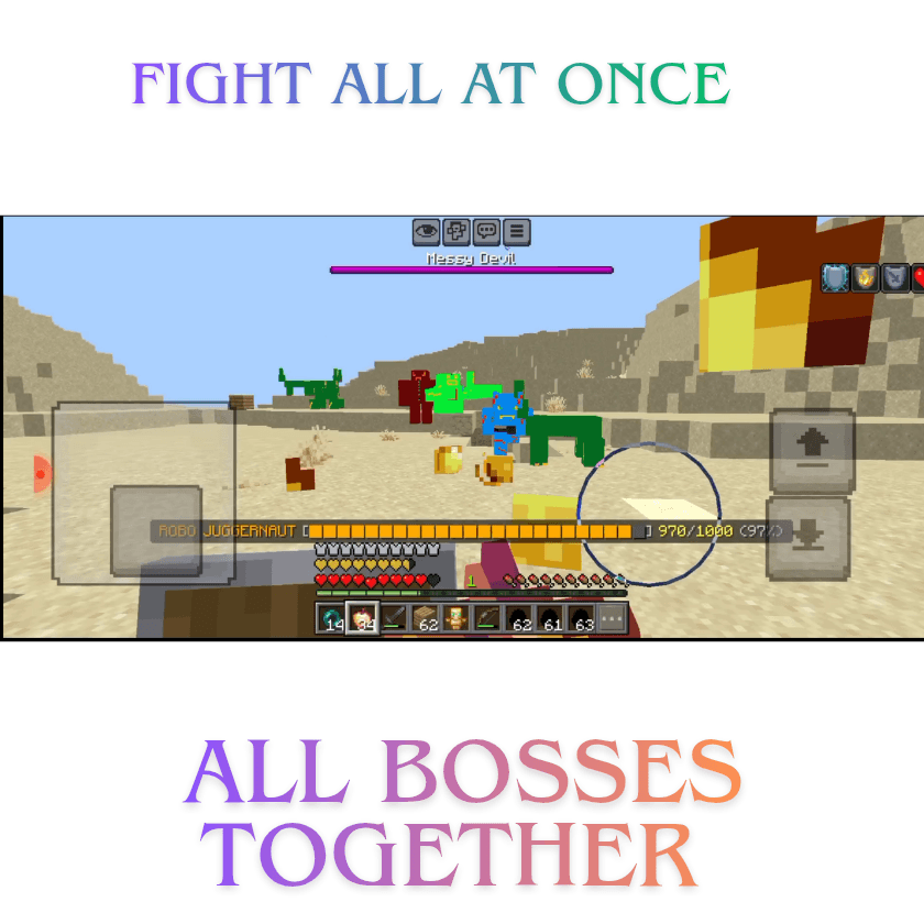 Elite Bosses Plus. 3 powerfull new bosses full of ablites fight against the boss — Minecraft Bedrock addon, screenshot 6