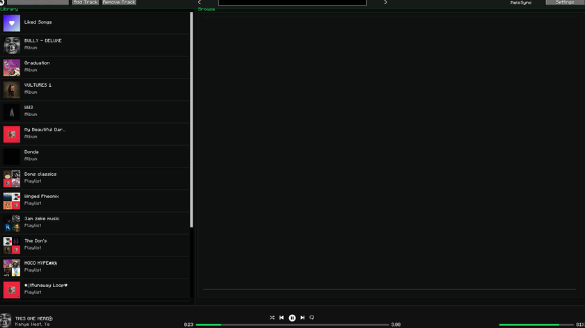 Main Menu Screen