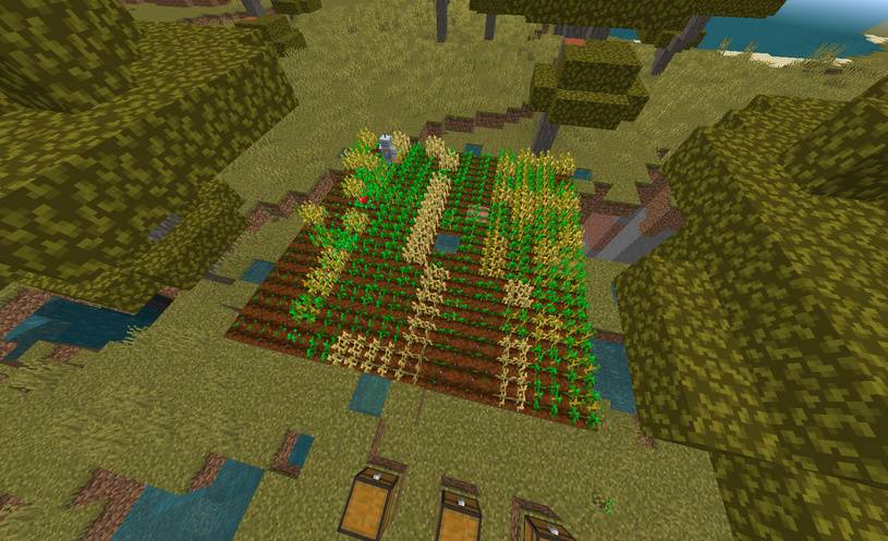 Farm Worker Robot — the robot that farms for you — Minecraft Bedrock addon, screenshot 7