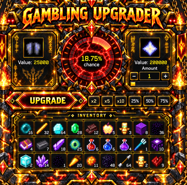 Gambling Upgrader — Minecraft Bedrock addon, screenshot 3