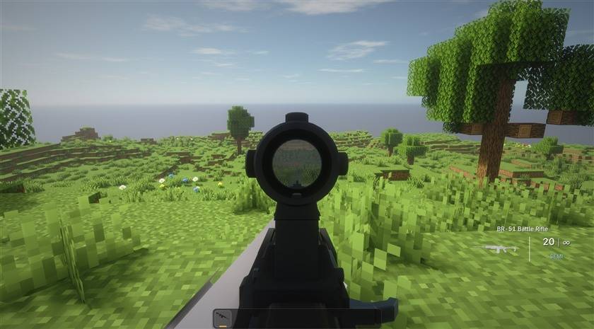 BR51 aiming down a red dot