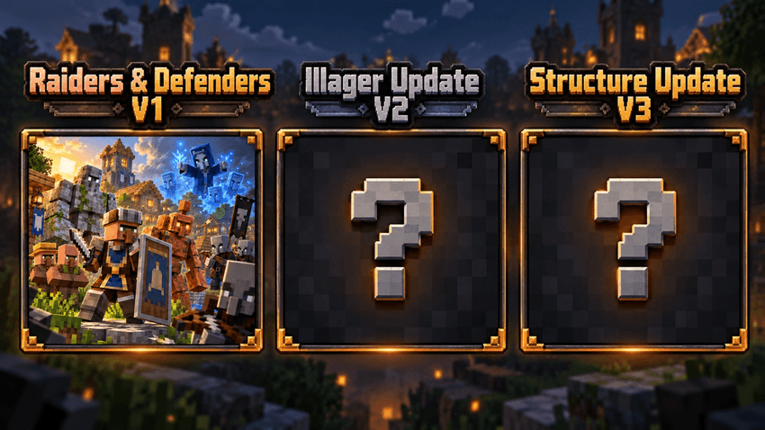 Raiders & Defenders: Java-Style Raids & Village Defense — Minecraft Bedrock addon, screenshot 1