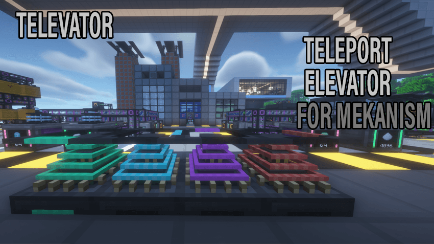 Mekanism Televator a teleport elevator