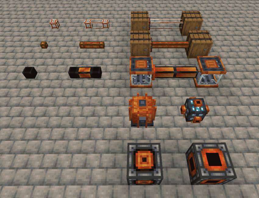 Скриншот модифицированных труб