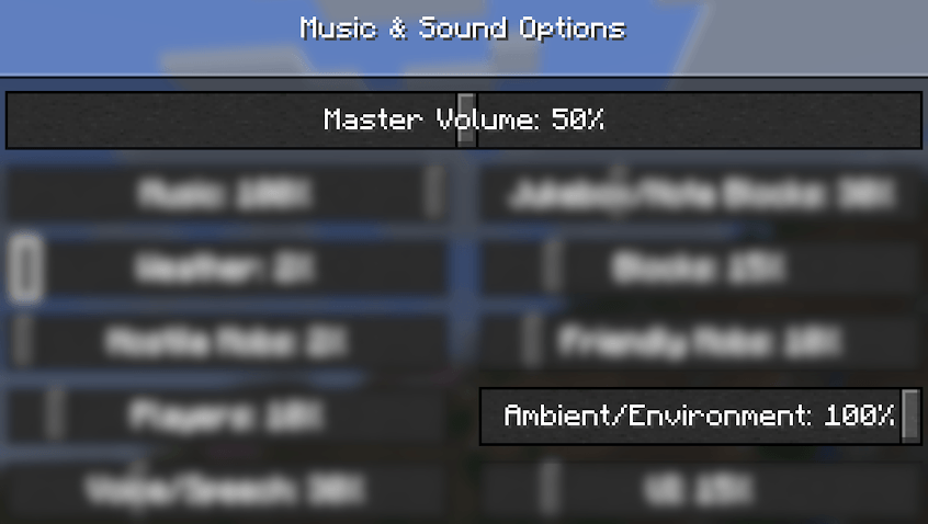 Example sounds setup for this resourcepack.