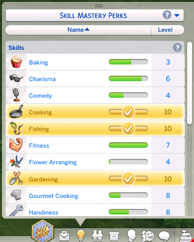 skill panel