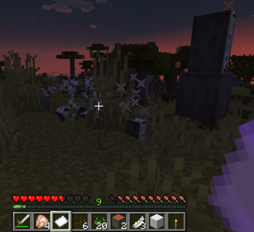 Player using the evoker fangs spell on a skeleton