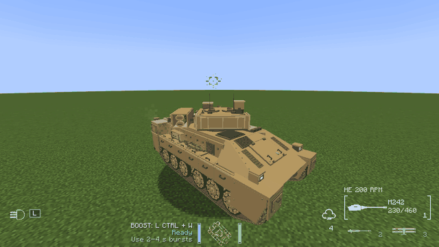 Actual M242 firing and recoil