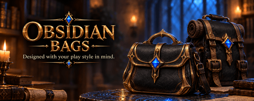 Obsidian Bags banner