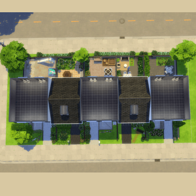 terraced houses
