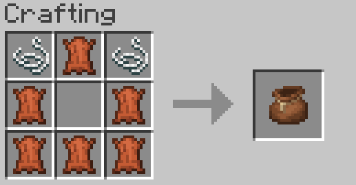 crafting recipe for the sack