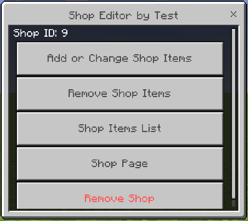 Shop Maker — Minecraft Bedrock addon, screenshot 8