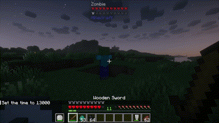Buckler parrying zombie
