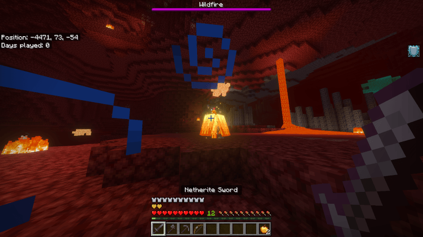 The Wildfire after summoning