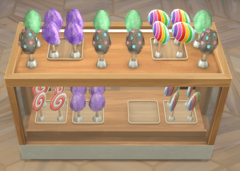 Image of the display case filled with candy. Credit to Waffle for this image.