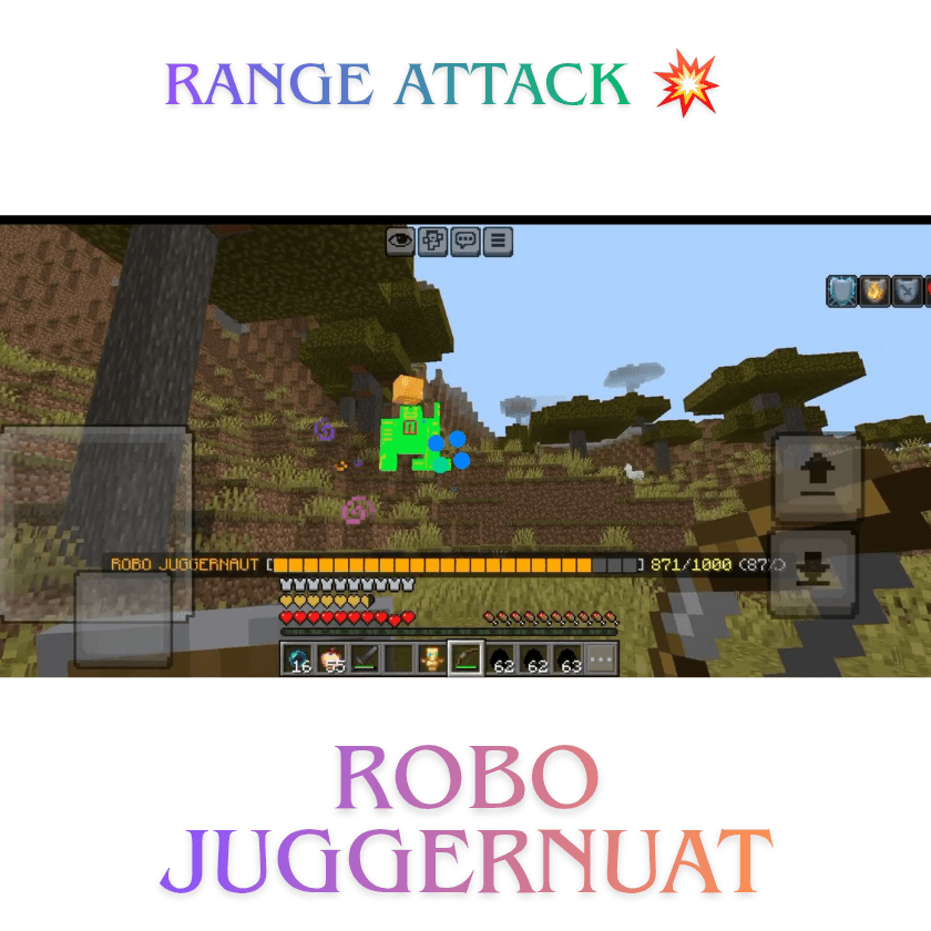 Elite Bosses Plus. 3 powerfull new bosses full of ablites fight against the boss — Minecraft Bedrock addon, screenshot 2