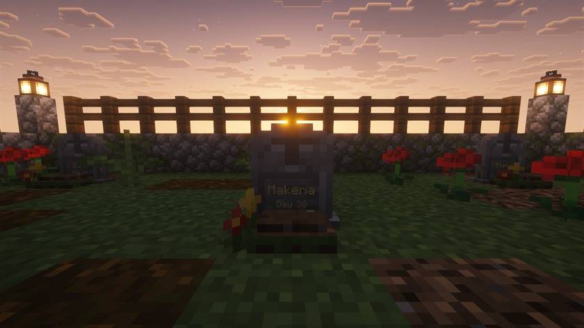 A grave up close