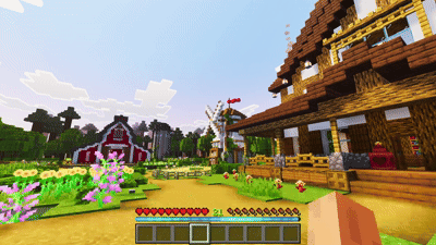Reefy's Animated Xp Bars+ — Minecraft Bedrock texture pack, screenshot 3