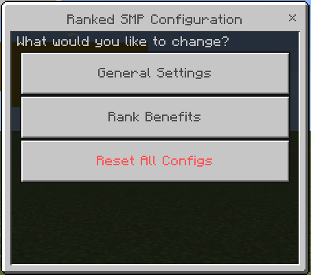 Config Menu
