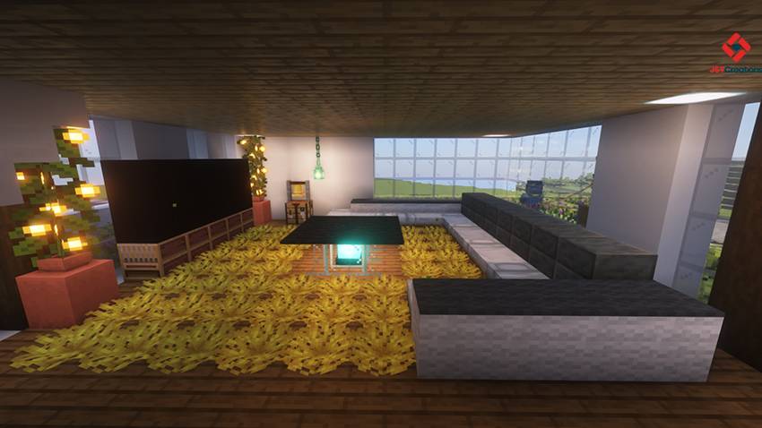 Survival Modern House #129 (Achievements On) — Minecraft Bedrock map, screenshot 4