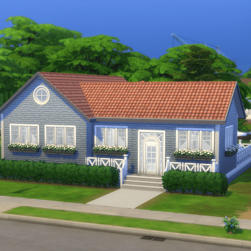 Download Blue cats and dogs house The Sims 4 Mods