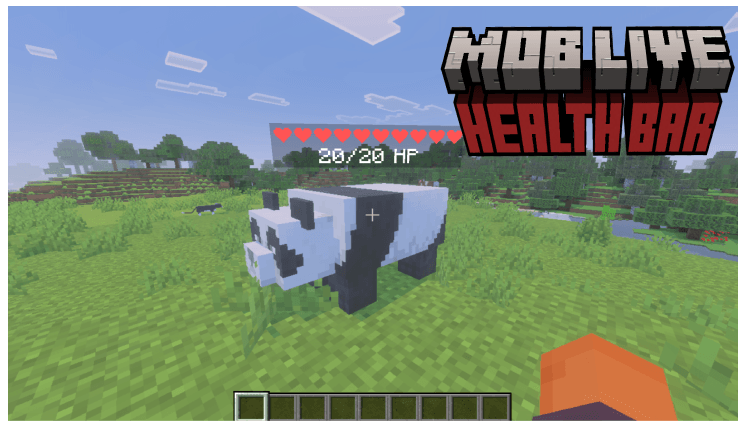 Mob Live Health Bar — Minecraft Bedrock addon, screenshot 1