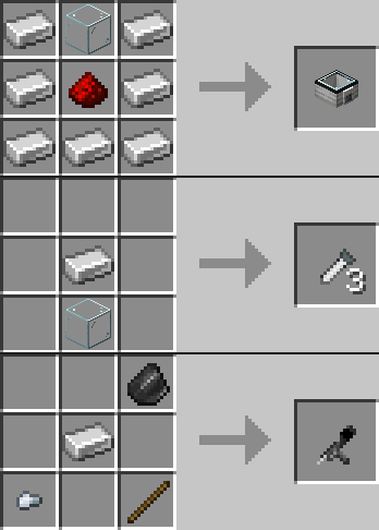 All crafting recipes