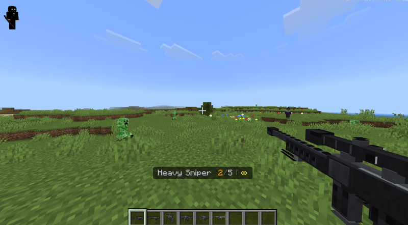 PVP Guns — Minecraft Bedrock addon, screenshot 1