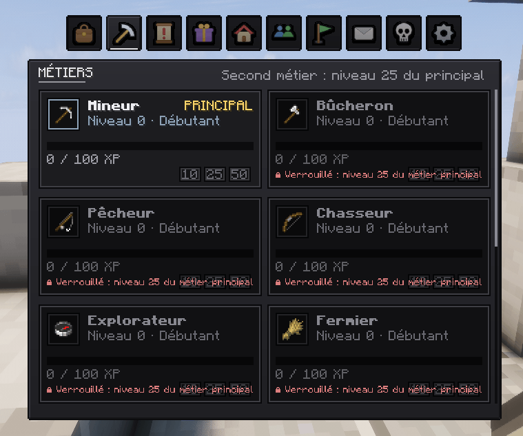 Jobs Progression Menu