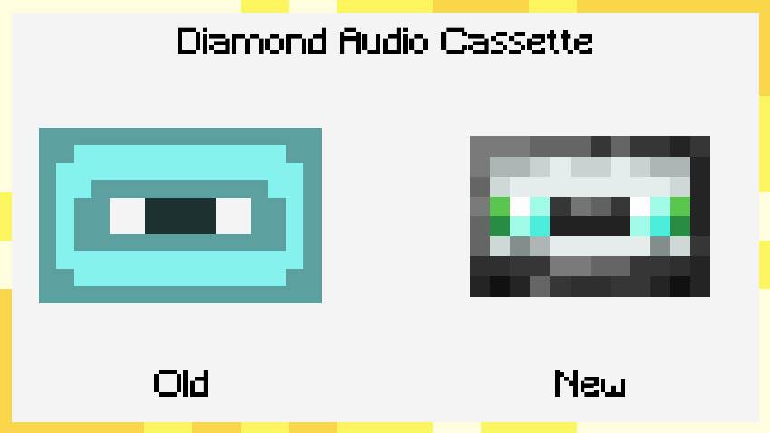 New texture for the Diamond Audio Cassette item.
