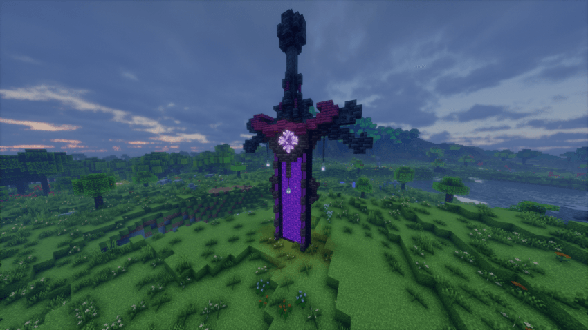 Nether portal sword