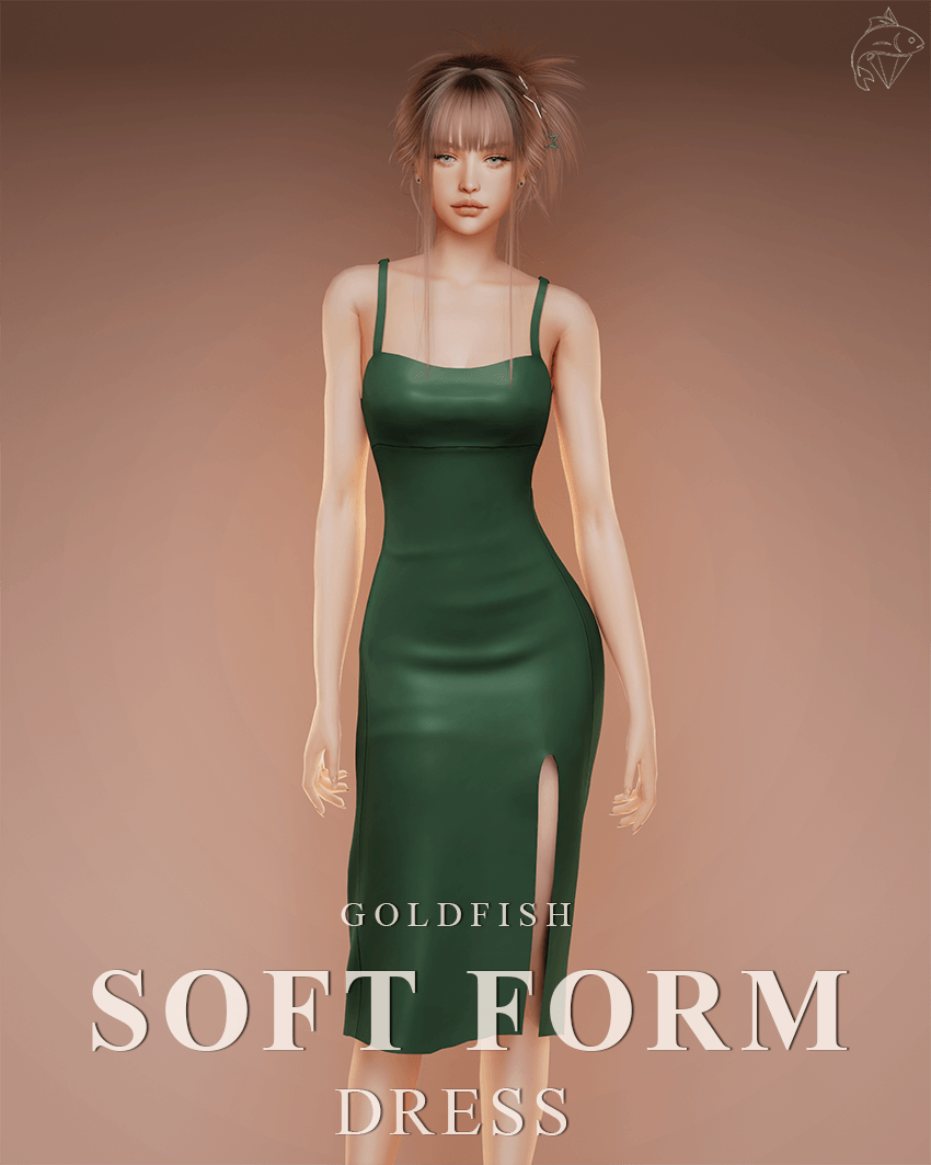 GoldFish Soft Form Dress - The Sims 4 Create a Sim - CurseForge