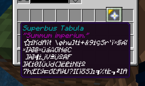 Superbus Tabula. The proud panel.