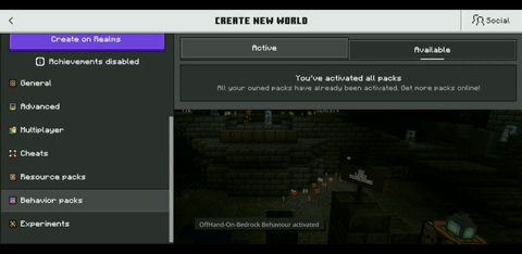 BrineFlash OffHand — Minecraft Bedrock addon, screenshot 1