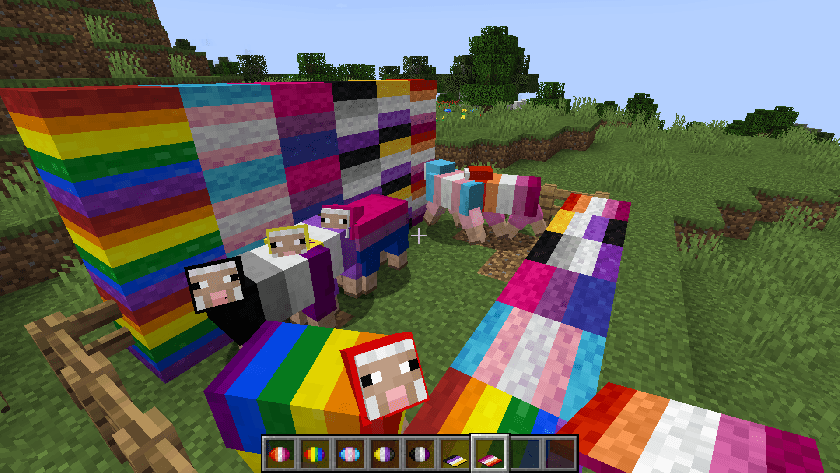 Various pride flag Sheep