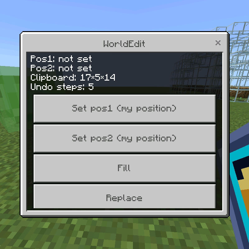 World Edit Touch — Minecraft Bedrock addon, screenshot 2