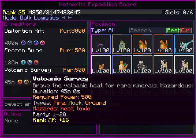 Expedition Board GUI Screenshot