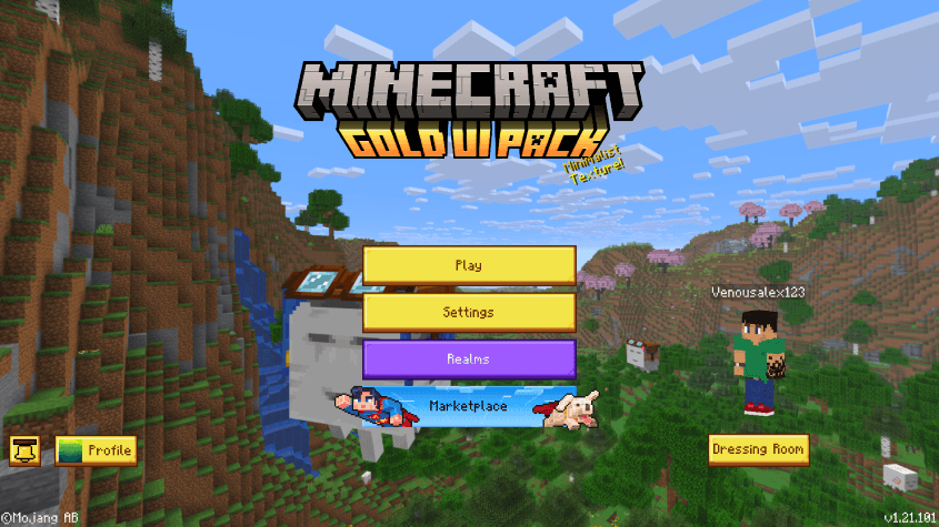 Gold UI Pack Remastered - Minecraft Bedrock Texture Packs - CurseForge