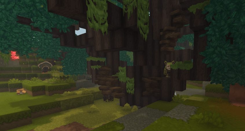 A Goblin Errejon hiding among trees