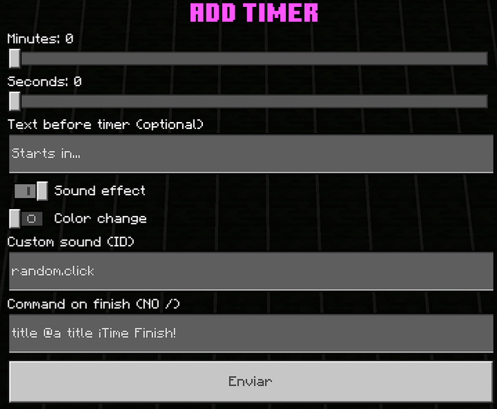 Form UI timer add
