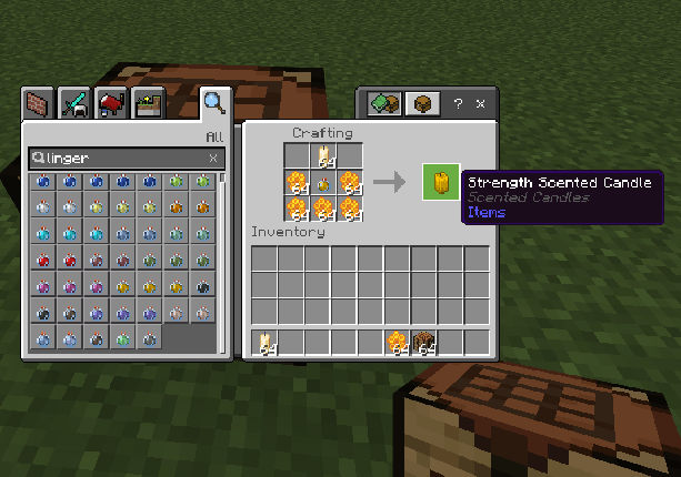 The Lingering Potion crafting recipe
