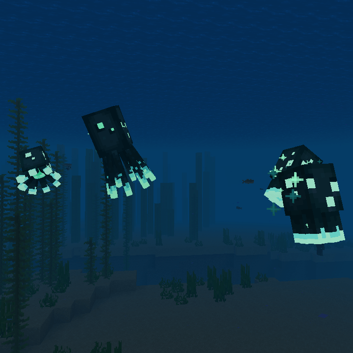 Glow Squid & Baby Glow Squid