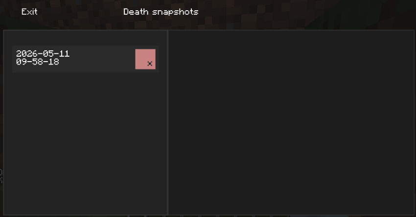 History screen