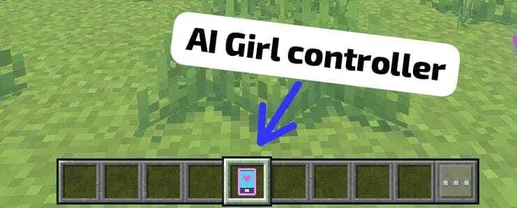 AI Girl Multiplayer — Minecraft Bedrock addon, screenshot 1