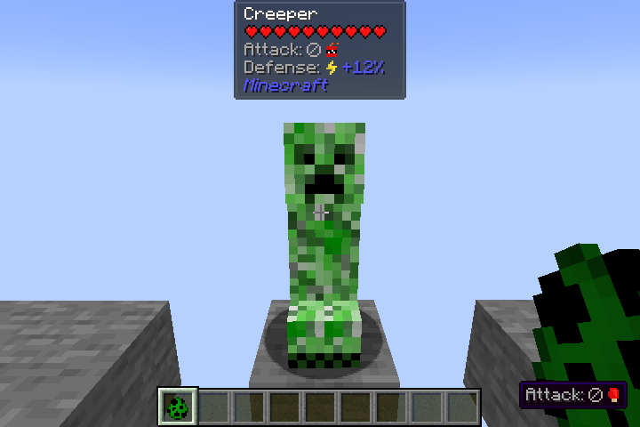 Creeper with Jade HUD