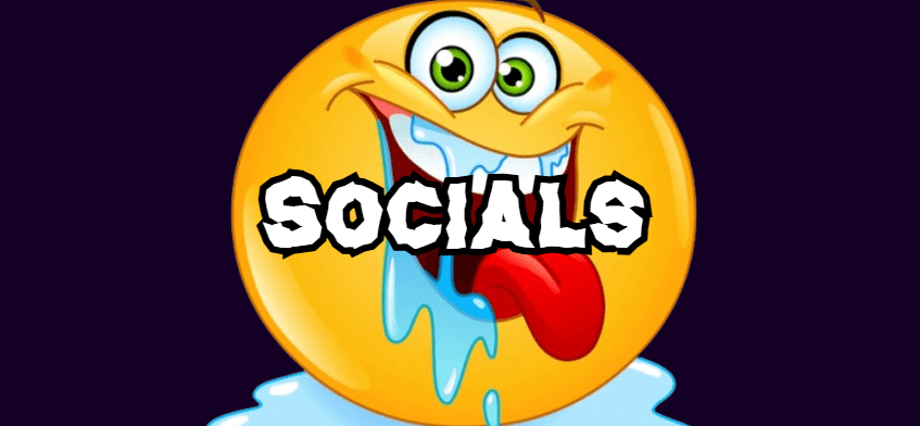 Super Slopcraft 'Socials' Divider. Same as the previous two banners, but the overlayed text is replaced with 'SOCIALS' instead.