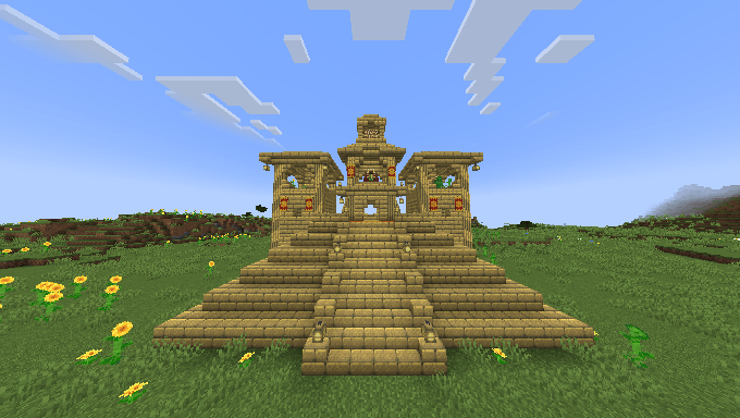 Helian temple in the plains